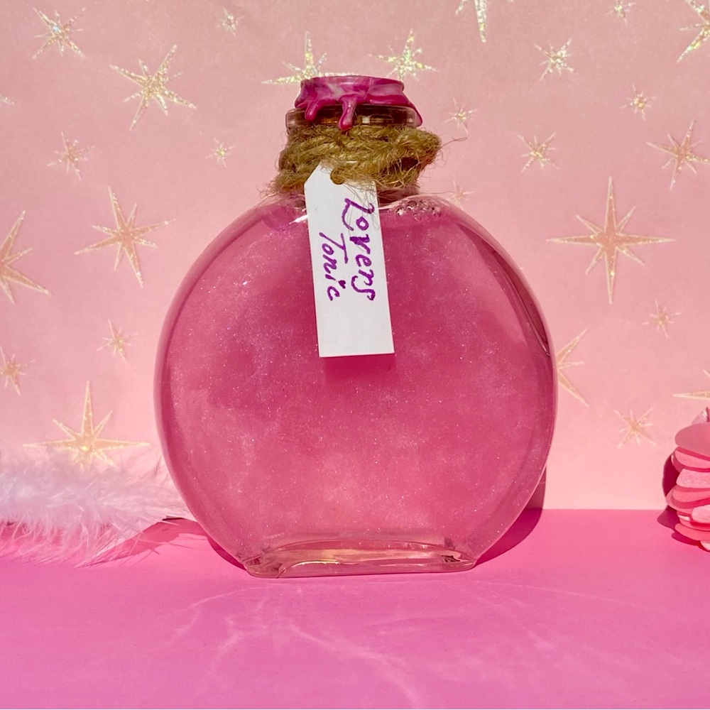 Lover’s Tonic—Custom Fantasy Potion Bottle | Steampunk Collectible Glass